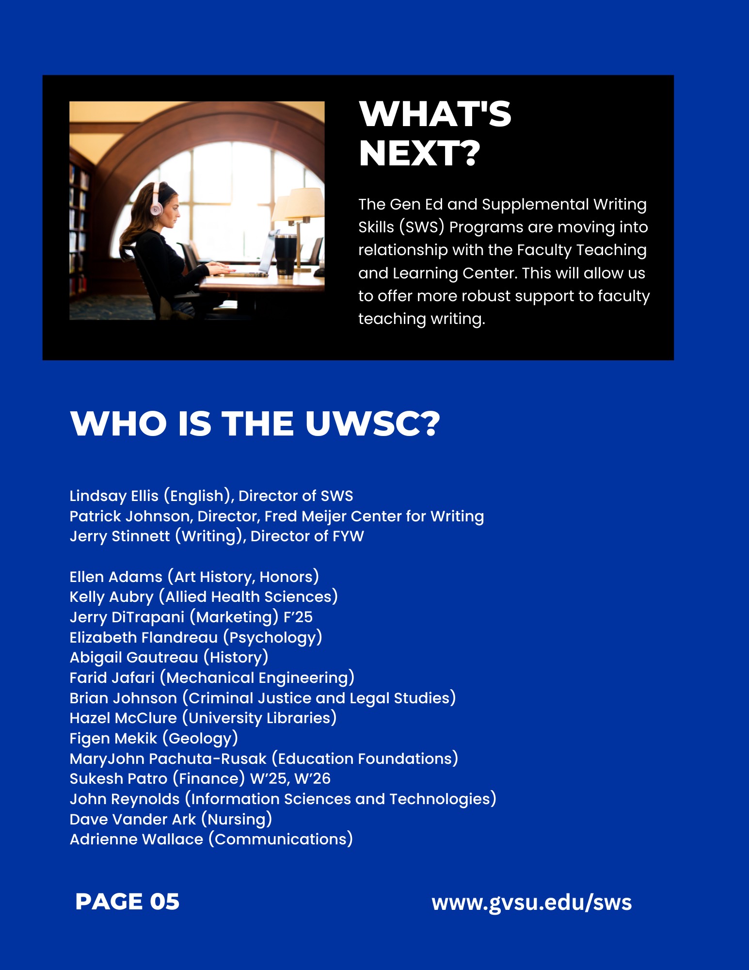 Who is the UWSC